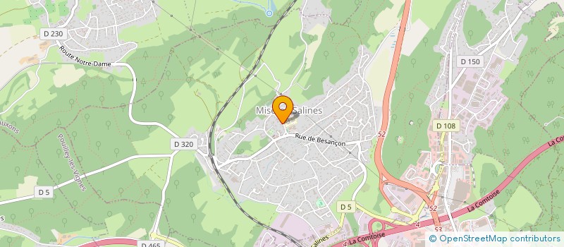 localisation de l'entreprise CEOLIA  MISEREY-SALINES