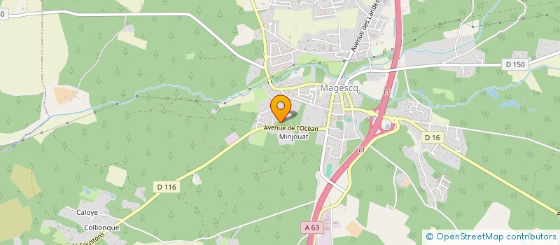 localisation de l'entreprise CEOS  MAGESCQ