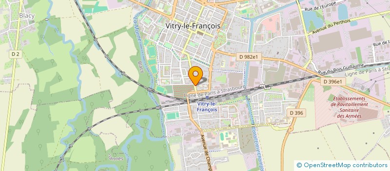 localisation de l'entreprise CEOTTO MARBRERIE ET SERVICES FUNERAIRES à VITRY-LE-FRANCOIS