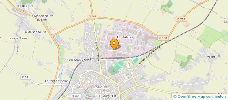 localisation de l'entreprise CEP 86 à LOUDUN