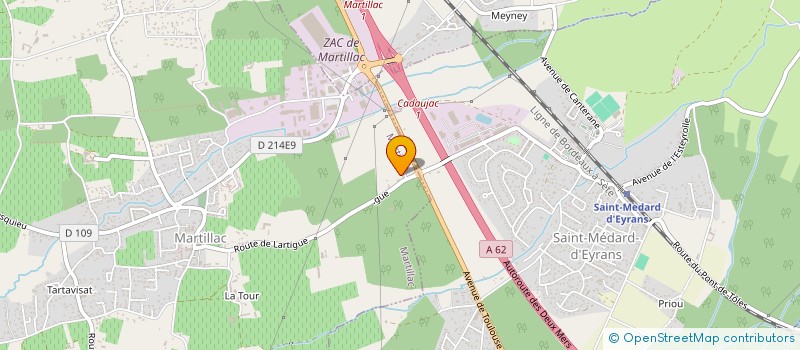 localisation de l'entreprise CEP'AGE  MARTILLAC