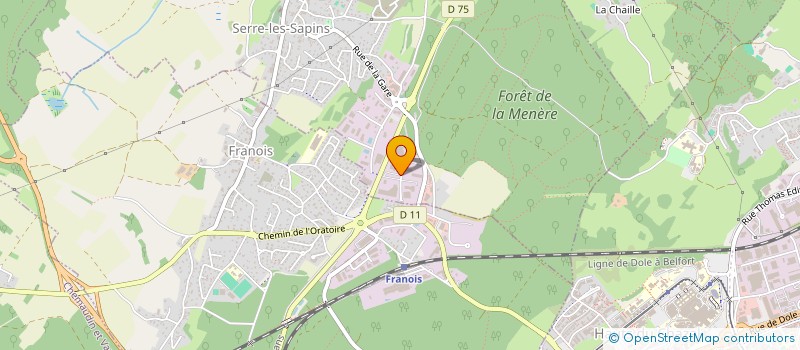 localisation de l'entreprise CEP FINANCES à SERRE-LES-SAPINS