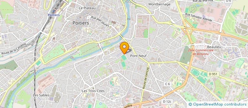 localisation de l'entreprise CEP POITIERS NAT SYNCHRO  POITIERS