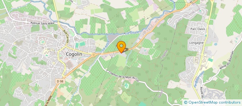 localisation de l'entreprise CEP SANITAIRES à COGOLIN
