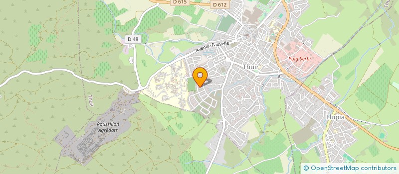 localisation de l'entreprise CEP SERVICES 66  THUIR