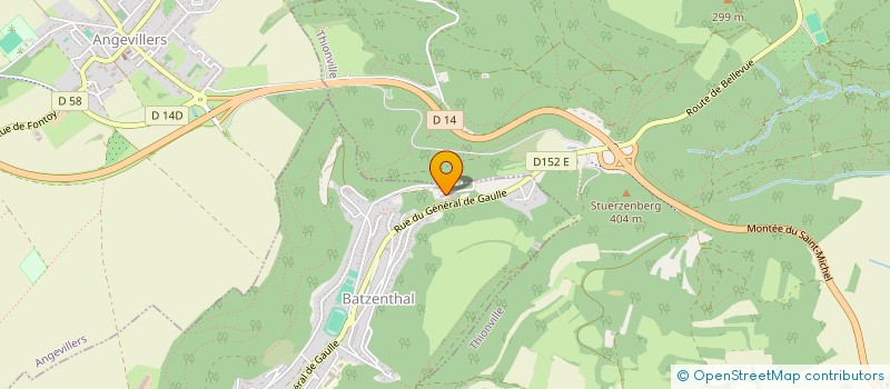 localisation de l'entreprise CEP T P à ANGEVILLERS
