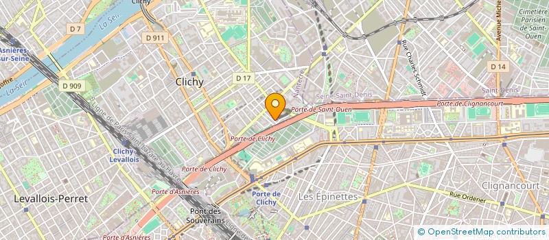 localisation de l'entreprise CEP VIN à CLICHY