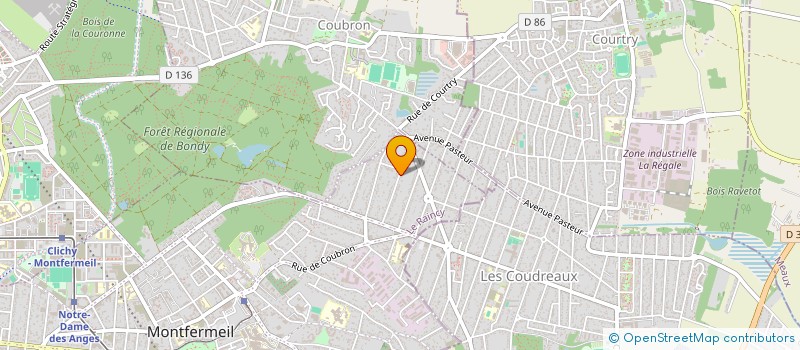 localisation de l'entreprise CEPA  MONTFERMEIL