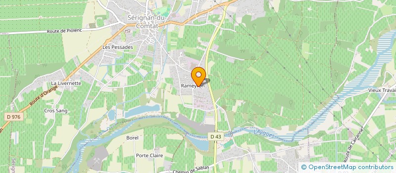 localisation de l'entreprise CEPAC à SERIGNAN-DU-COMTAT