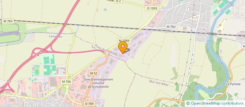 localisation de l'entreprise CEPAGE  PONT-DU-CHATEAU