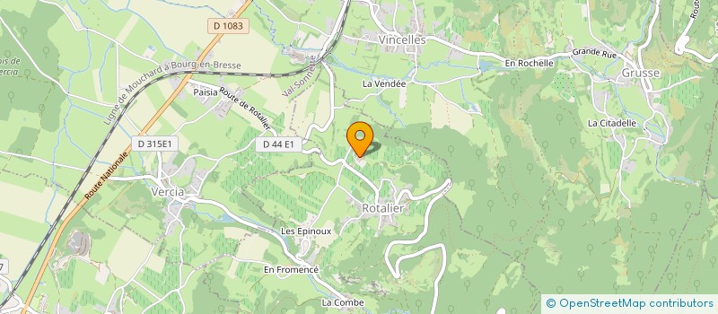 localisation de l'entreprise CEPAGES à ROTALIER