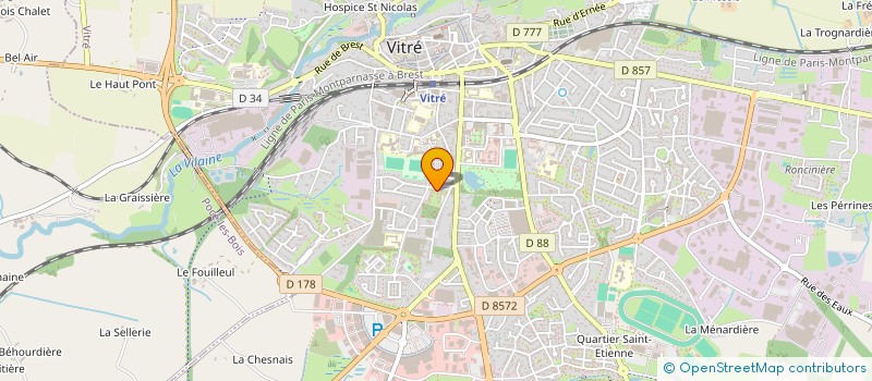 localisation de l'entreprise CEPAGES EN BALADE  VITRE