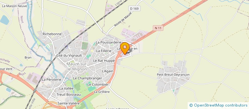 localisation de l'entreprise CEPAM à MAUZE-SUR-LE-MIGNON