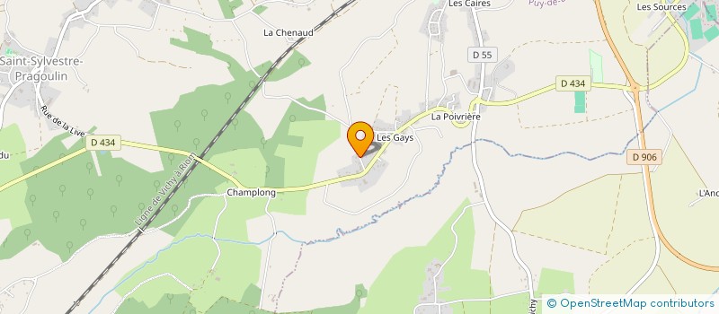 localisation de l'entreprise CEPAPONI  SAINT-SYLVESTRE-PRAGOULIN