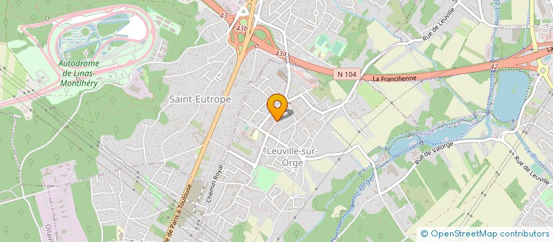 localisation de l'entreprise CEPAZE à LEUVILLE-SUR-ORGE