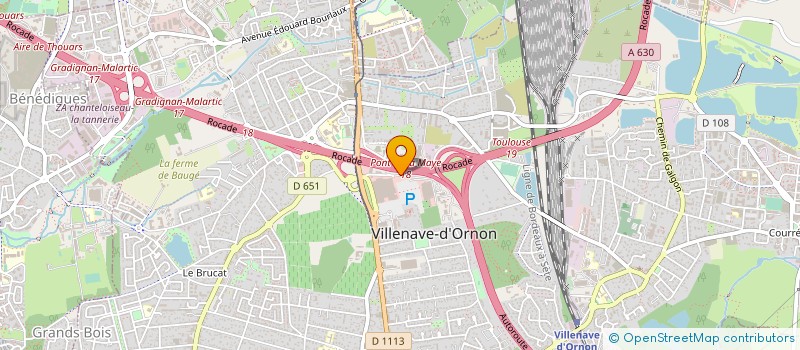 localisation de l'entreprise CEPB à VILLENAVE D ORNON