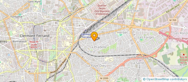 localisation de l'entreprise CEPEDA DA COSTA  CLERMONT-FERRAND