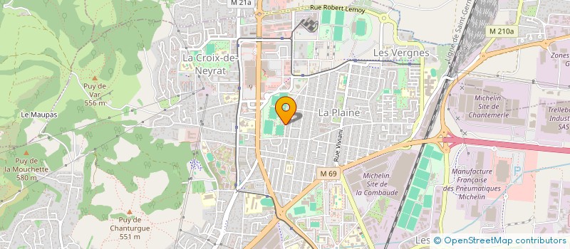 localisation de l'entreprise CEPEDA RESTAURATION  CLERMONT-FERRAND