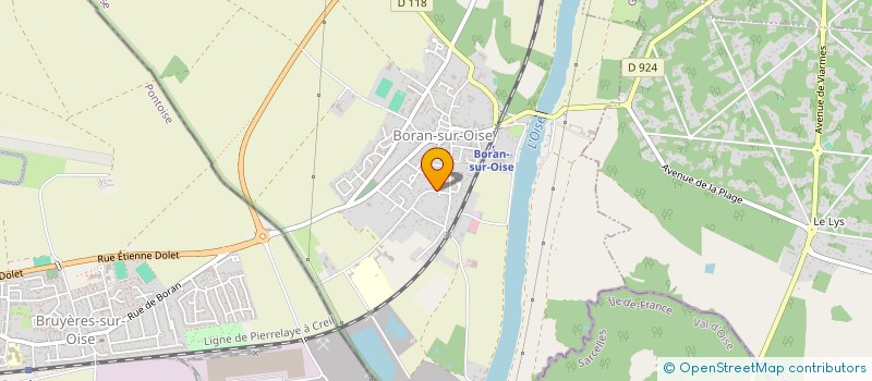 localisation de l'entreprise CEPERF  BORAN-SUR-OISE