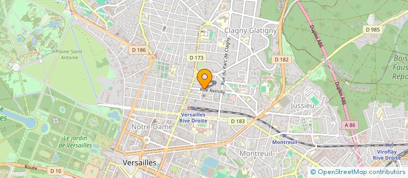 localisation de l'entreprise CEPETRO à VERSAILLES