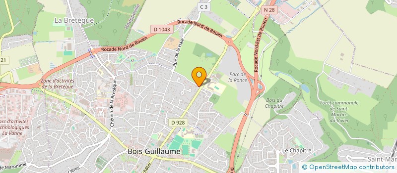 localisation de l'entreprise CEPHAX à BOIS-GUILLAUME