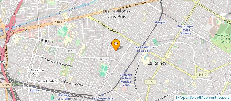 localisation de l'entreprise CEPHEE à LES PAVILLONS SOUS BOIS