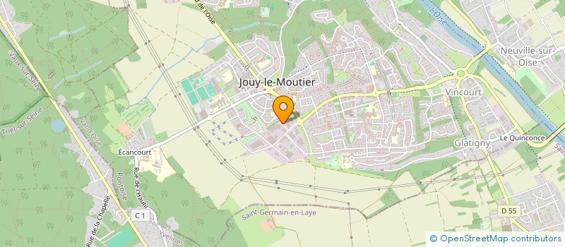 localisation de l'entreprise CEPHEE LED à JOUY-LE-MOUTIER