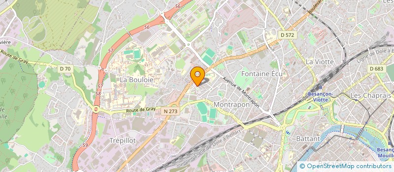 localisation de l'entreprise CEPHEIDE à BESANCON