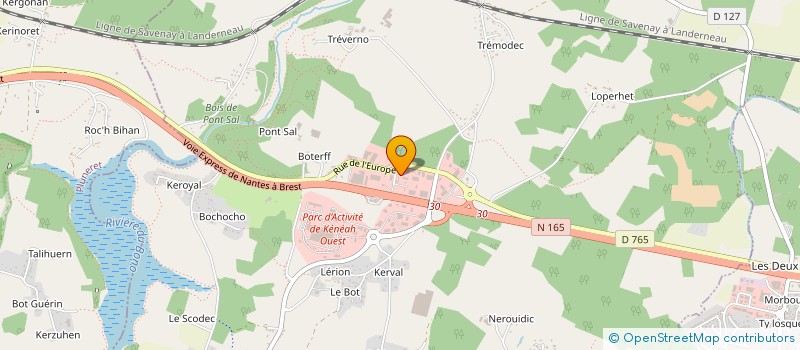 localisation de l'entreprise CEPIM à PLOUGOUMELEN
