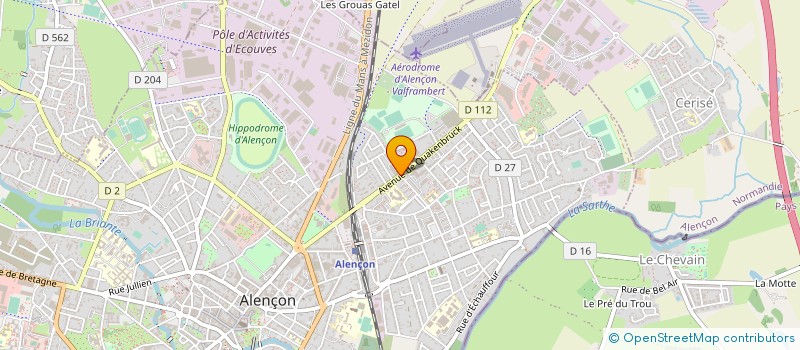localisation de l'entreprise CEPOK à ALENCON