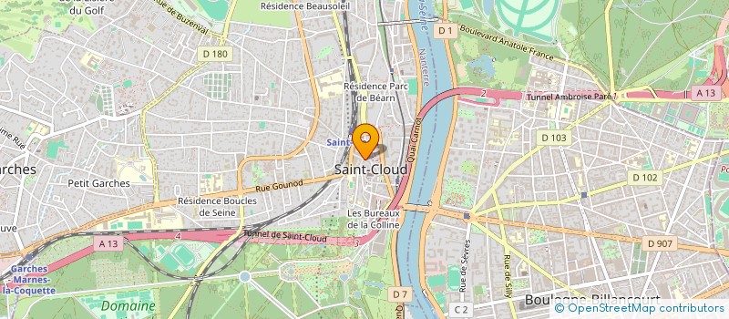 localisation de l'entreprise CEPOP à SAINT-CLOUD