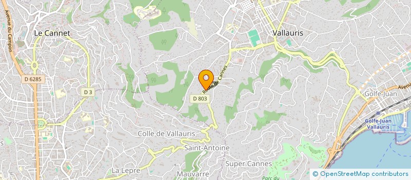 localisation de l'entreprise CEPPODOMO BATIMENT  VALLAURIS