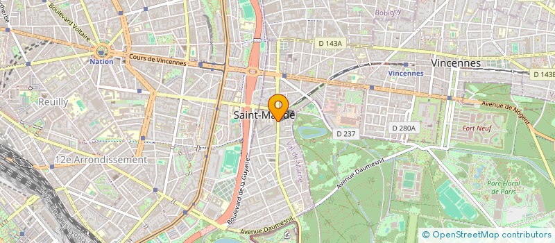 localisation de l'entreprise CEPRANO à SAINT-MANDE