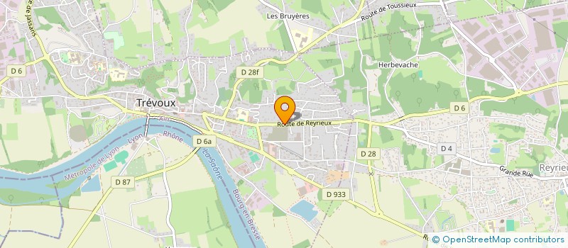 localisation de l'entreprise CEPROP à TREVOUX