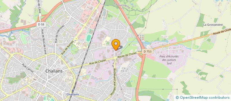 localisation de l'entreprise CEPROTEK à CHALLANS