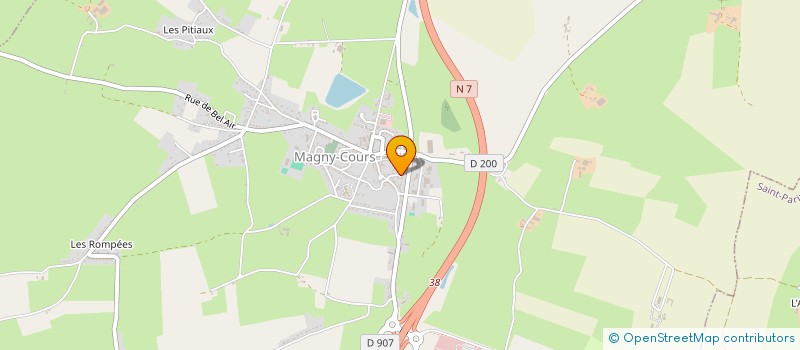 localisation de l'entreprise CEPS à MAGNY-COURS