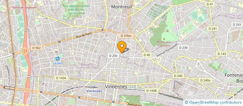 localisation de l'entreprise CEPSTAR à MONTREUIL