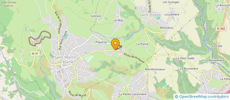 localisation de l'entreprise CEPT-UP  SAINT-MARTIN-LA-PLAINE