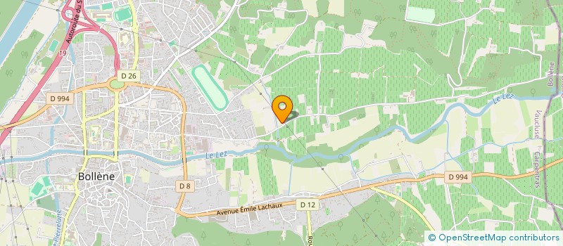 localisation de l'entreprise CER  BOLLENE