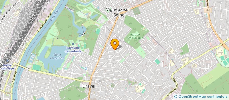localisation de l'entreprise CER à DRAVEIL