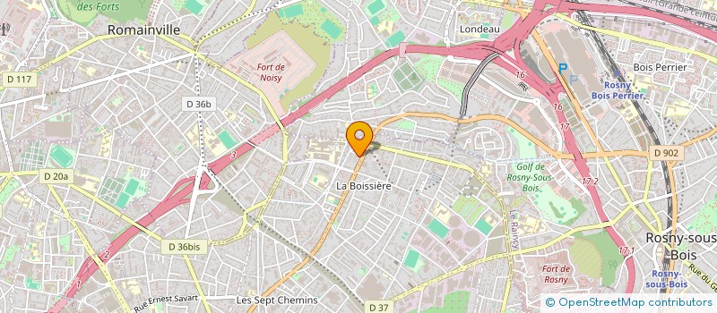 localisation de l'entreprise CER BAT à MONTREUIL