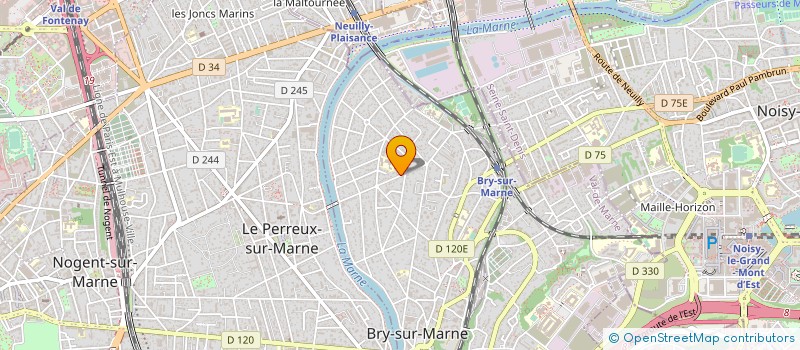 localisation de l'entreprise CER BATIMENT CREATION ETUDE REALISATION  BRY-SUR-MARNE