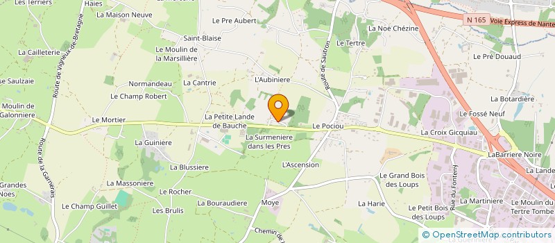 localisation de l'entreprise CER CONSEIL RH à COUERON