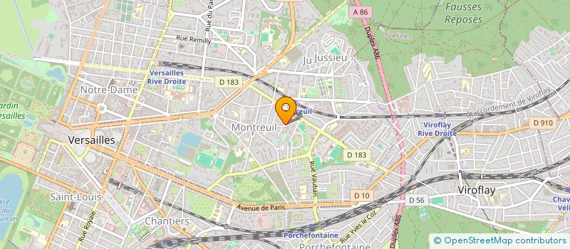 localisation de l'entreprise CER.F TRAVAUX A PROXIMITE DES RESEAUX à VERSAILLES