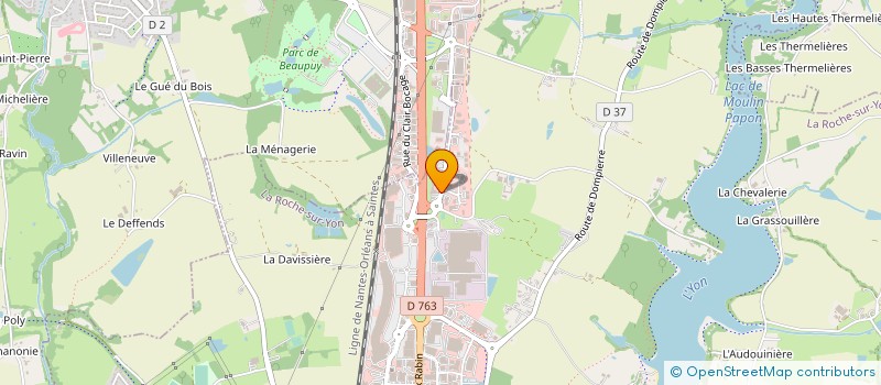 localisation de l'entreprise CER FRANCE - AER VENDEE à LA ROCHE-SUR-YON