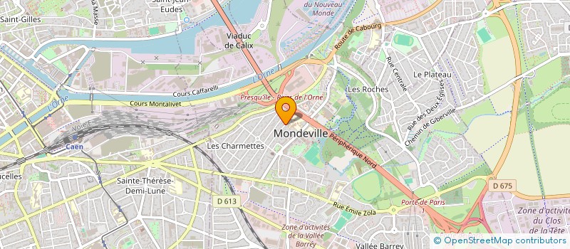 localisation de l'entreprise CER HABITAT à MONDEVILLE
