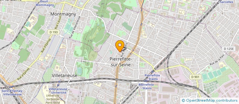 localisation de l'entreprise CER PIERREFITTE à PIERREFITTE-SUR-SEINE