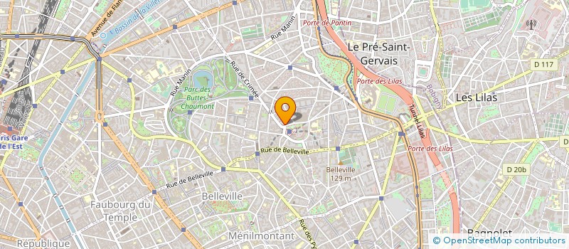 localisation de l'entreprise CER PLACE DES FETES  PARIS