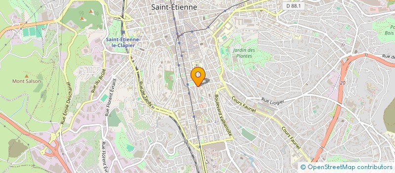 localisation de l'entreprise CER STEPHANOIS DANSES MODERNES à SAINT-ETIENNE