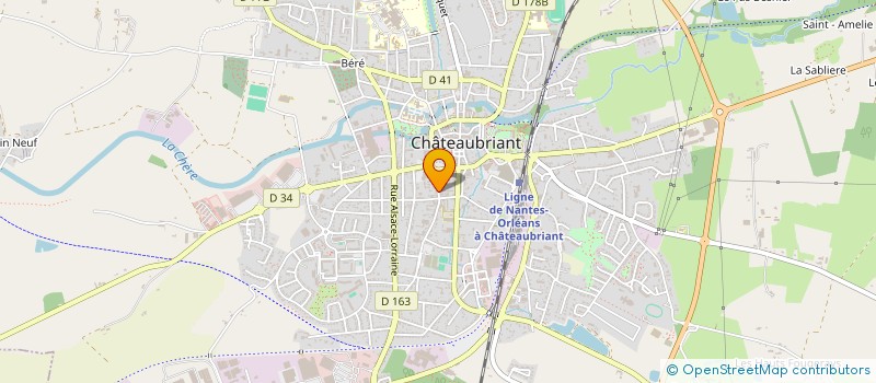 localisation de l'entreprise CERA à CHATEAUBRIANT